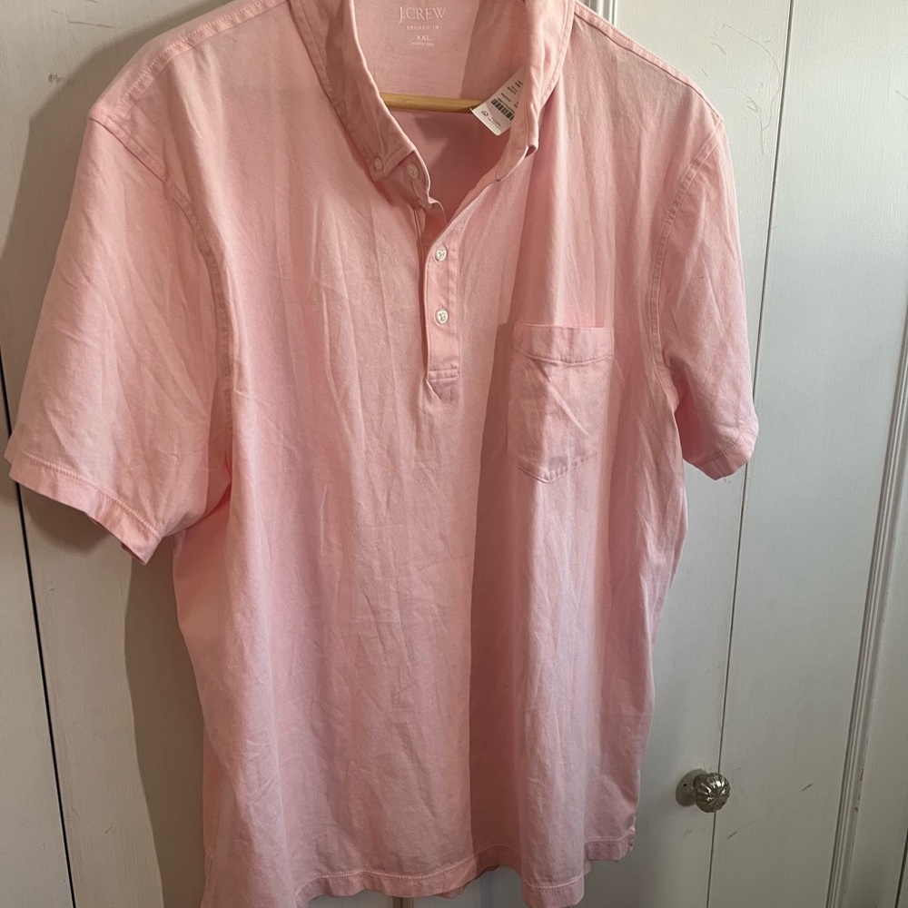 J. Crew Men's Pink Shirt
